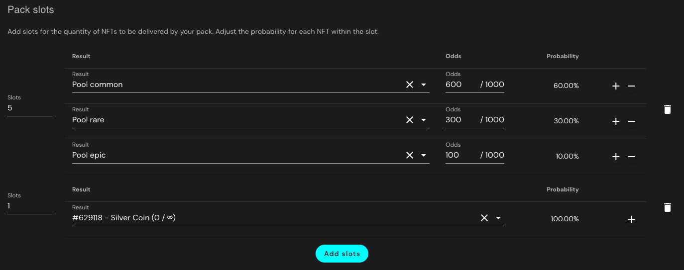 Slot on demand unlimited template