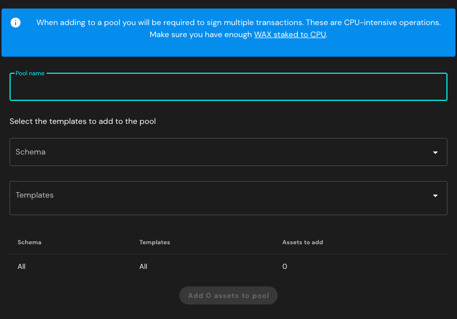 Pre-minted packs add to pool